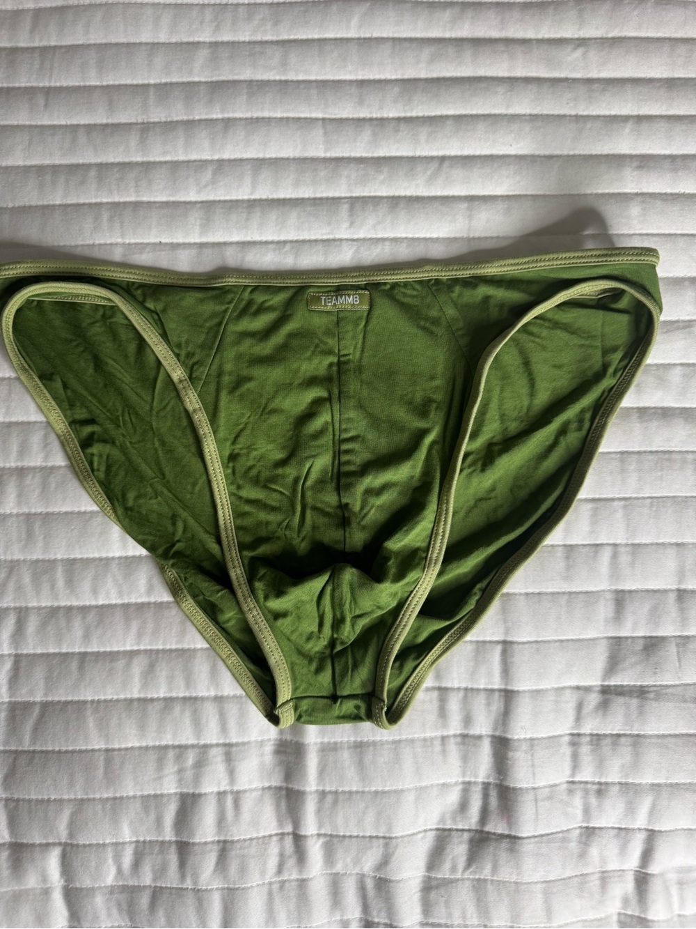 TEAMM8 Olive Green Men’s Cotton Briefs – Supportive Everyday Fit